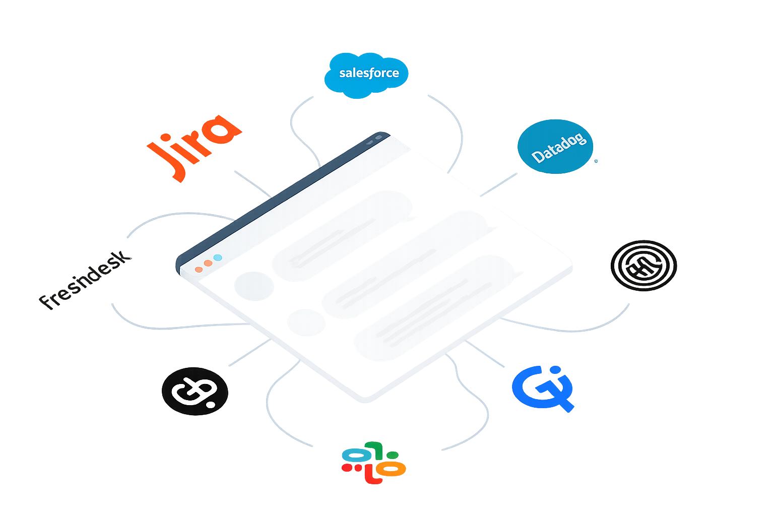 CrewNemo AI-powered chat interface showing unified team communication and instant answers from connected business tools